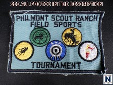 Boy Scouts BSA Philmont Field Sports Tournament Patch Vintage (JS)
