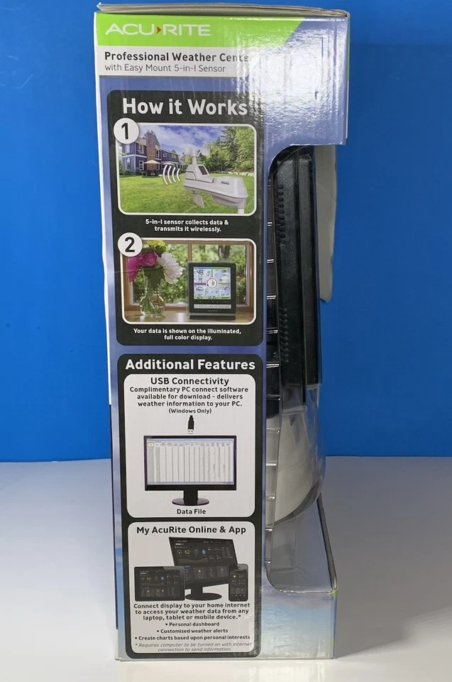 AcuRite Professional Weather Center w/ Easy Mount 5-in-1 Sensor 01536CDI - Image 4 of 4