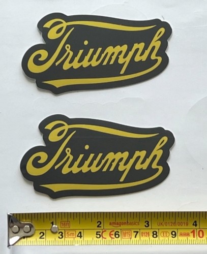 2 TRIUMPH motorcycles decals stickers racing motoamerica cafe racer ...