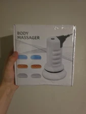 Body Massager With Soft Dual Paddec Head To Smooth And Relax