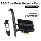 Intel I226 2.5Gbps PCIe Ethernet Card Gigabit LAN Adapter for Desktop Windows