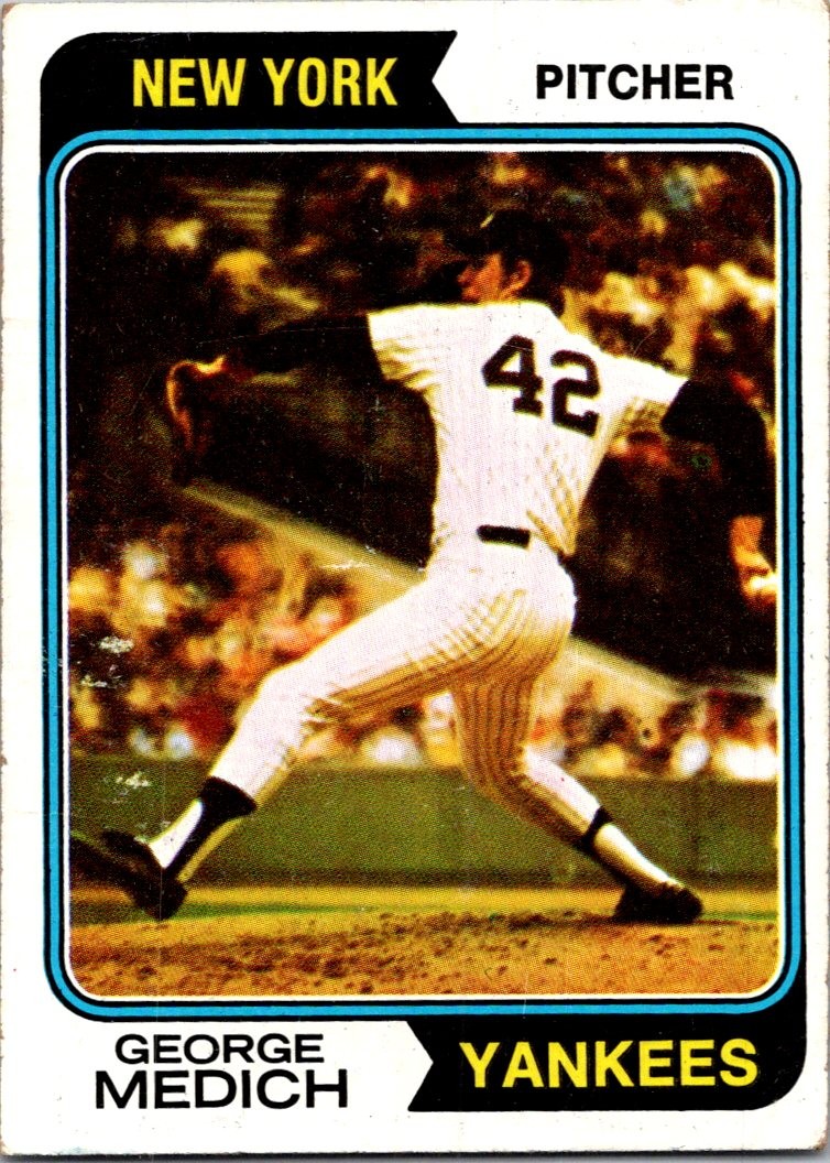 George Medich 1974 Topps #445 New York Yankees