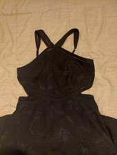 GUESS Women's Black Tropical Floral Dress