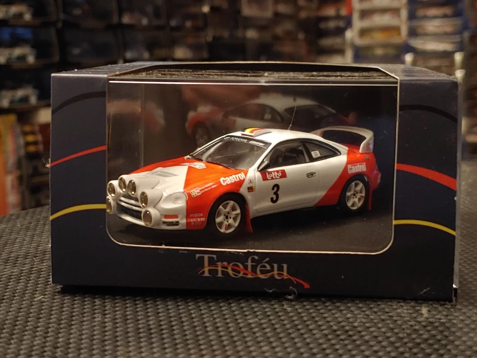 718L TROFEU Toyota Celica Gr.A R.Verreydt Rally BOUCLE SPA 1996 -1:43 RARE NIGHT - Immagine 4 di 4