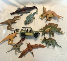 Lot of 10 Jurassic World Roar  Action Attack Dinosaur Figures Movable 10-14  ea