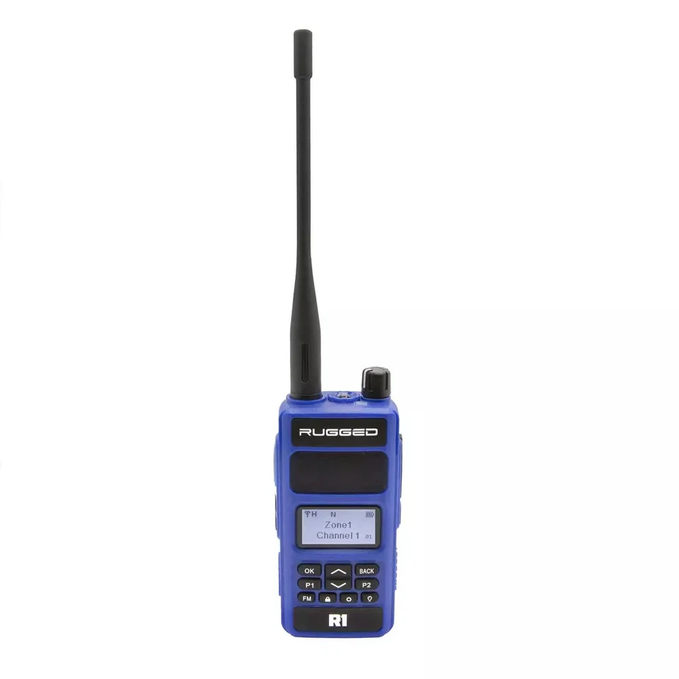 Rugged Radios R1, One Blue Plastic Radio Rugged R1 Handheld Digital & Analog Uhf - Image 4 of 4