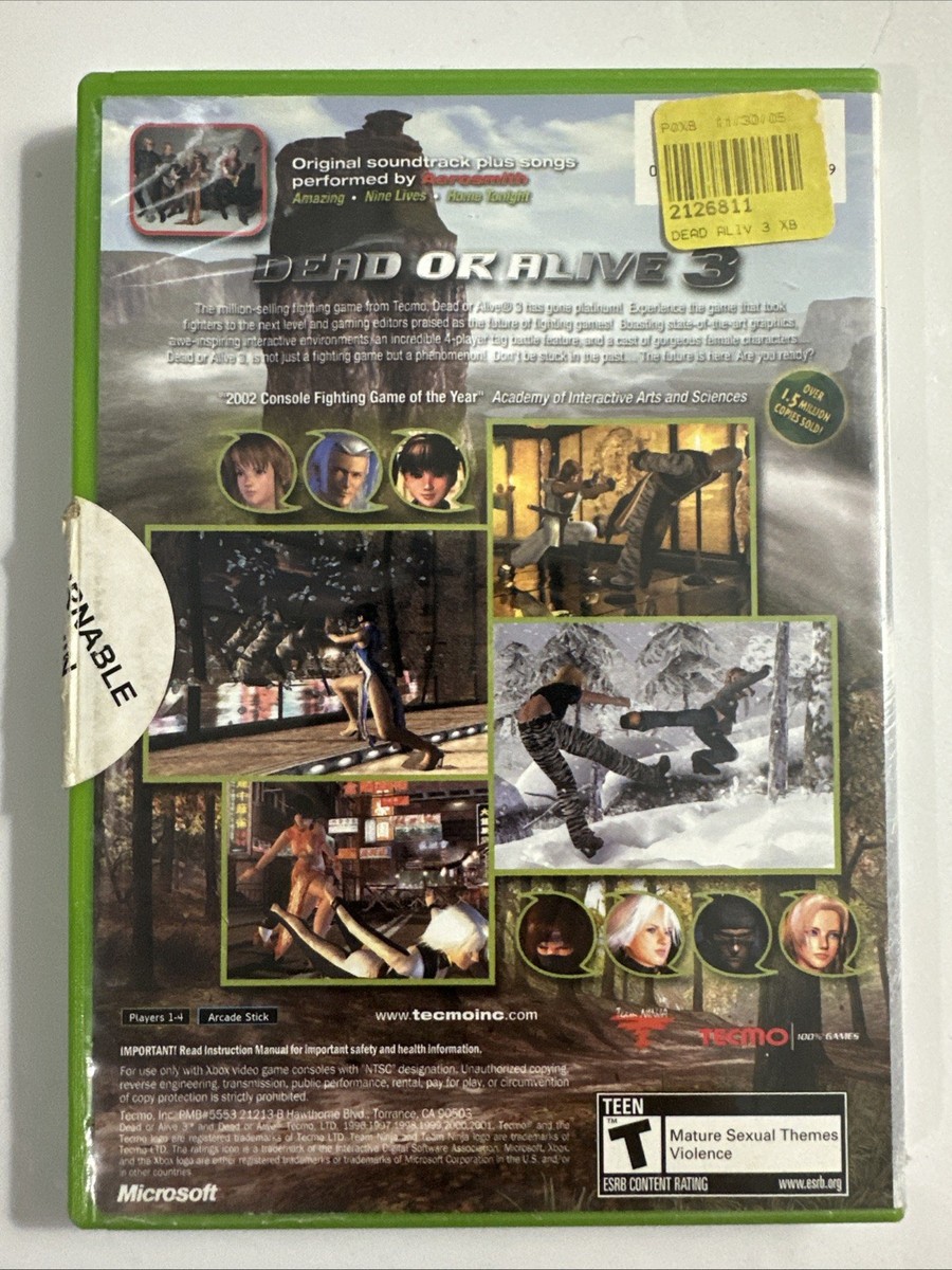 Jeu vidéo Dead Or Alive 3 - Xbox - Manga news