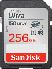 SANDISK 256GB Ultra SDXC UHS-I Memory Card - Up to 150MB/s, C10, U1, Full HD, SD