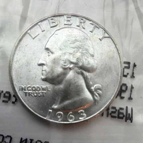 1963-D Washington Quarter Silver Uncirculated Denver Mint 25C