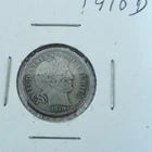 Barber Dime 1910-D 10C Silver Nice details definitely better than circulated