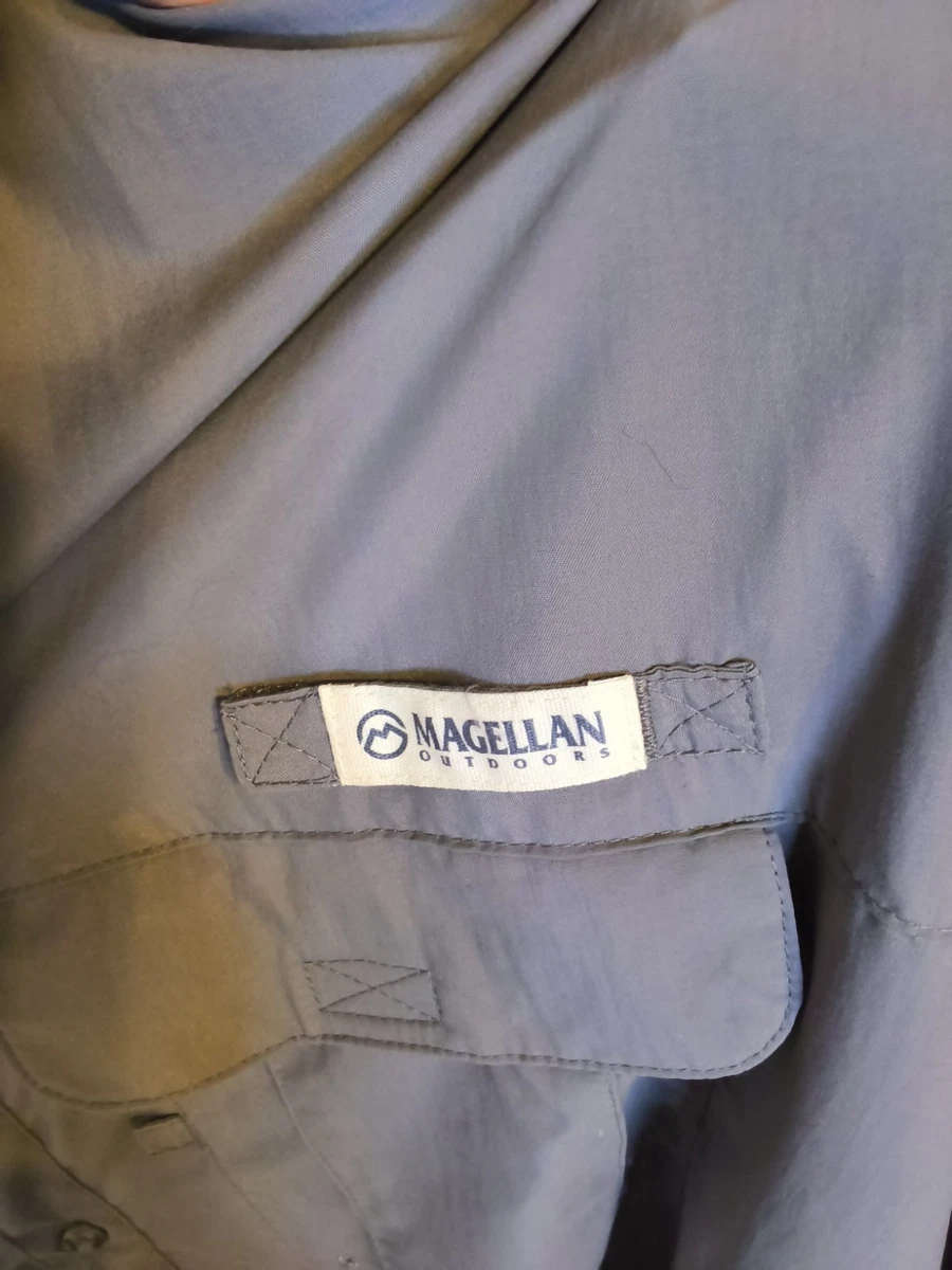 Equipo de pesca al aire libre Magellan Laguna Madre para hombre 4XL gris UPF 30 relajado LS