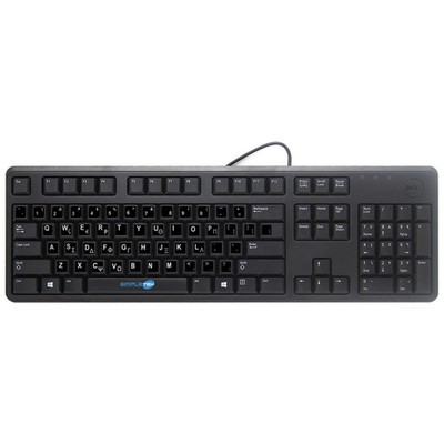 DELL KB212-B TASTATUR + AUFKLEBER GRIECHISCHES QWERTY-LAYOUT MIT UNIVERSALKABEL