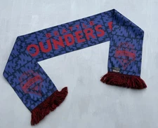 SEATTLE SOUNDERS FC Purple Red Warm MLS SOCCER SCARF Winter Fan Match RARE