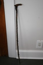 Vintage Irish Blackthorn Thorny Thin Shillelagh Walking Stick Cane 35"