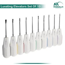 10 PCS White Dental Root Elevators Oral Surgery PDL Luxating Tooth loosening
