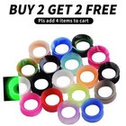 Pair Thin Silicone Ear Expander Ear Tunnels Plugs Jewelry Earlets Flesh Gauge