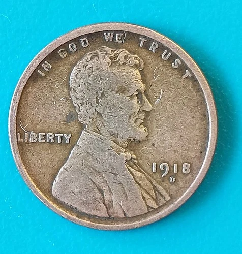 1918-D Lincoln Wheat Cent Good - VG