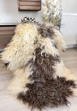 100 Natural Gotland Sheepskin Rug,sheepskin Pelt,Natural Color,white,beige,mink