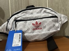 Image of Adidas TREFOIL National Crossbody Waist Bag Fanny Pack Belt BLACK CAMO GRAY $30