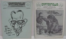 Cartoonews #6 & 14 comics fanzine 1975 Puck, Alley Oop, Floyd Gottfredson