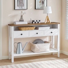 Farmhouse Entryway Table Console Table Sofa Table 45.3"L x 11.8"W x 31.7"H