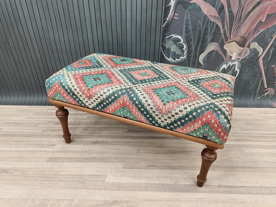 Farmhouse bench, Ottoman bench, Tall bench, Porch Bench, Upholstered Bench - Image 2 of 4