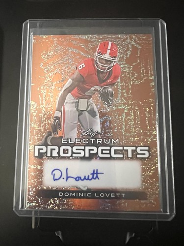 2024 Leaf Electrum Prospects Bronze Sparkle Dominic Lovett Auto 7/10