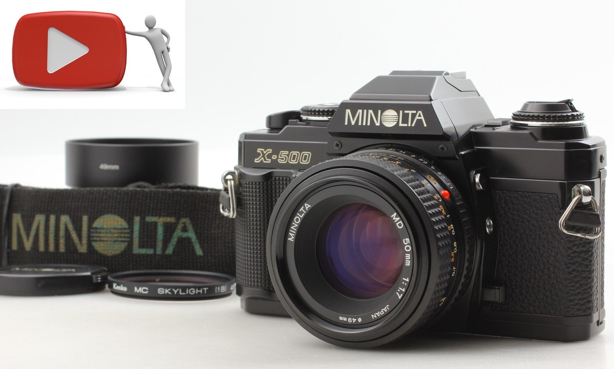 w/ Strap [Near MINT] MINOLTA X-500 SLR Film Camera MD 50mm f