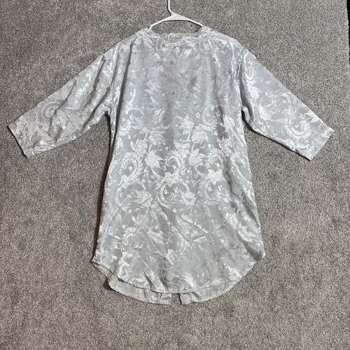 Vintage 80s Adonna Nightgown Womens Medium Lace Romantic Vintage Floral Lingerie - Picture 6 of 6