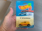VINTAGE 1988 Hot Wheels 67 32 FORD DELIVERY 7672  EXPERIMENTAL CARD blister MINT