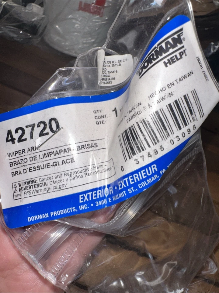 Braço limpador de para-brisa Dorman 42861 compatível com Toyota Sienna 8524108020 - Imagem 2 de 2