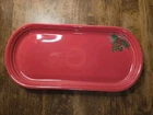 2005 Fiesta Salary Employee Holly & Bells scarlet red Bread Tray RARE