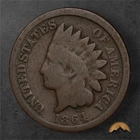 1864 Indian Head Cent 1c - Philadelphia
