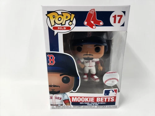 Funko POP Mookie Betts (White Home Jersey) Boston Red Sox #17 MLB Vinyl Figure