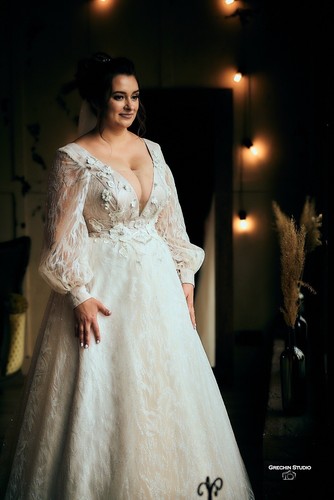 Sweetheart A line wedding dress Ivory Glittery Gown size 12 14 16 - Picture 10 of 24