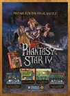1994 Phantasy Star IV 4 Sega Genesis Vintage Print Ad/Poster Video Game Art 90s