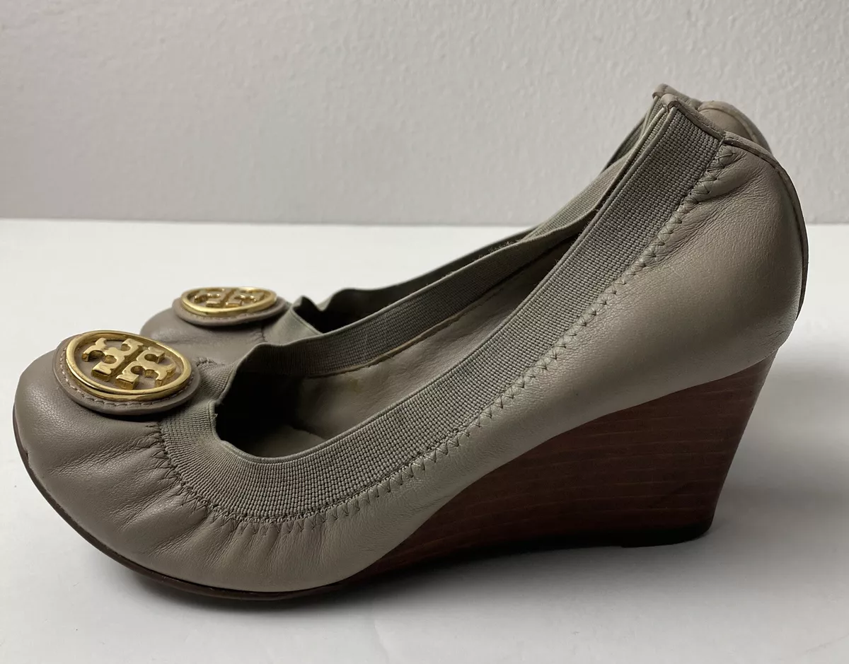 Tory burch shop closed toe wedges