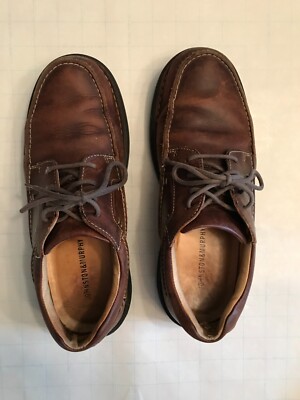 JOHNSTON & MURPHY Leather Brown 8.5 M Men Vibram-Sole Boat  display picture 2