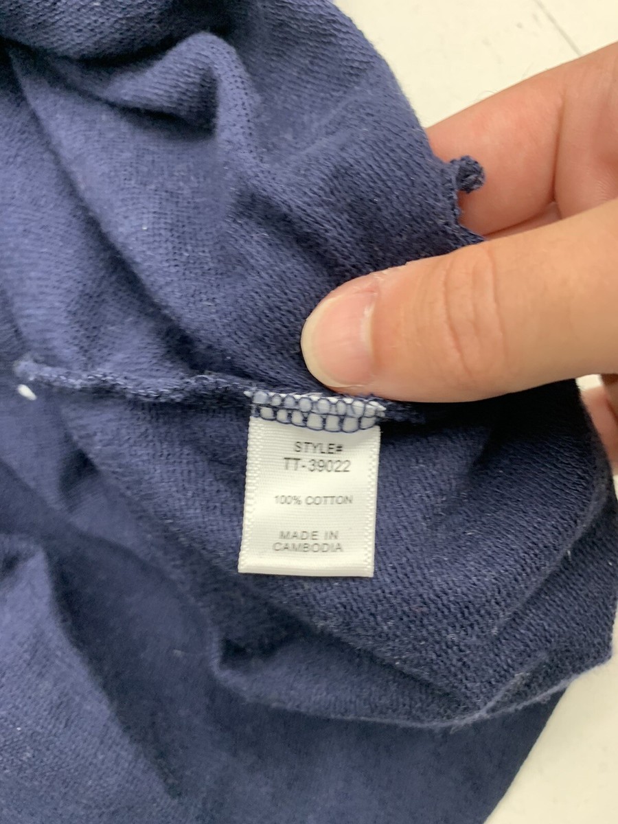 zenaoページ Zenana Womens Dark Blue Raw Hem Short Sleeve Shirt Size