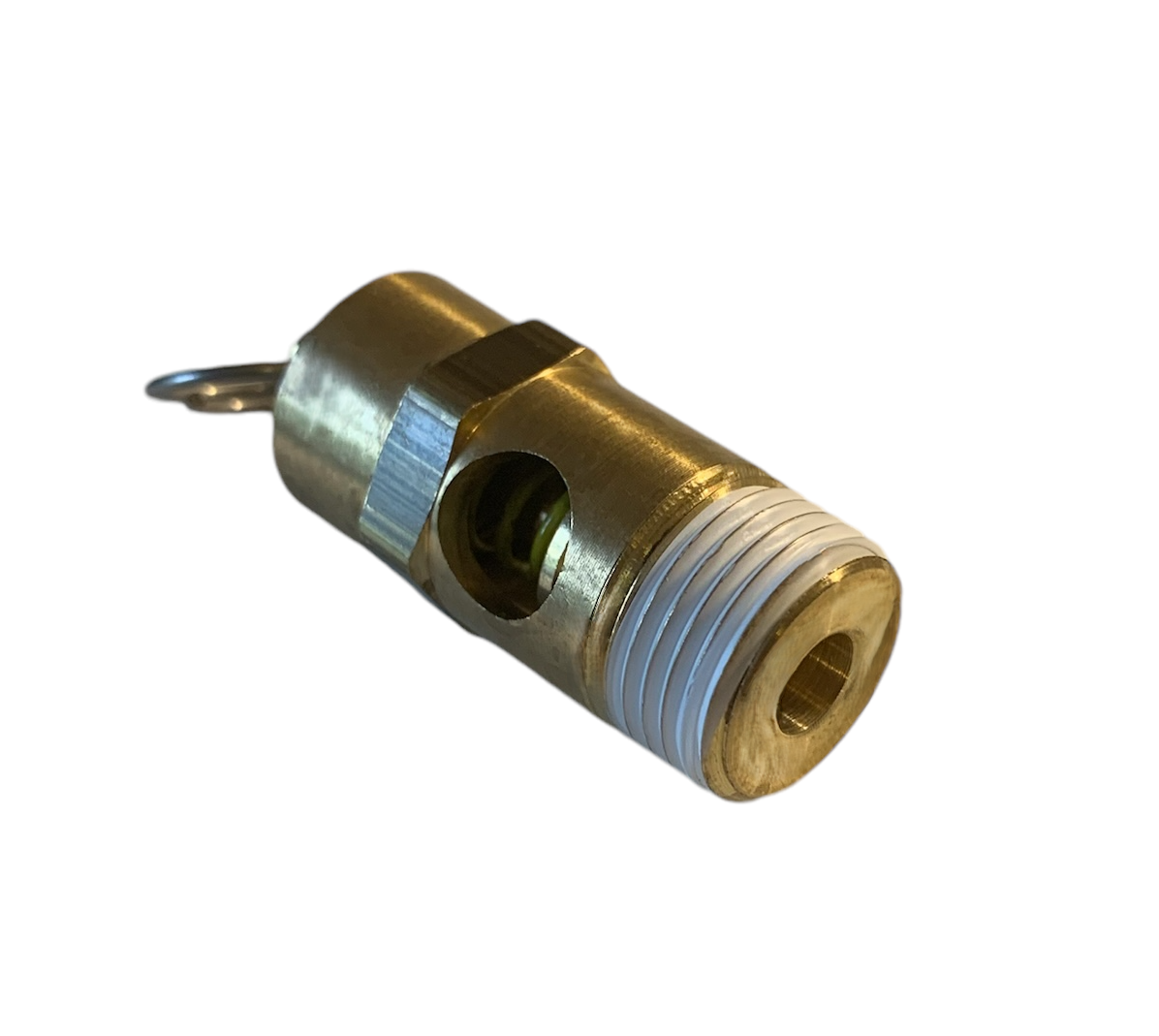American Made 175 PSI Air Compressor Safety Relief Valve – 3/8\" NPT, Pop-Off Type