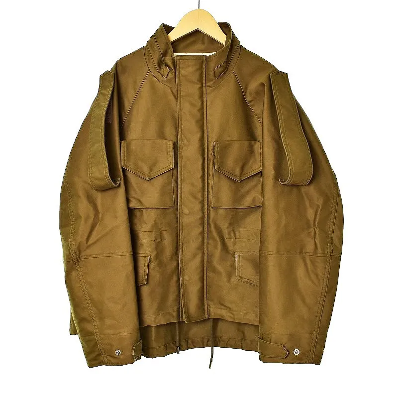 [Japa n Used Fashion] Soumo 20Aw Field Jacket M65 Military Tea Brown Khaki  10C-S