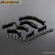 Black Silicone Radiator Hose Piping Fit For 90-95 Toyota MR-2/MR2 W20 SW20