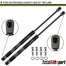 2x Universal Lift Supports Shock Struts 90Lbs Extended 20.07" Compressed 11.85"