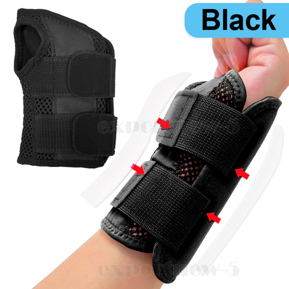 Left Right Wrist Support Brace Splint Carpal Tunnel Hand Sprain Arthritis Injury - Image 4 of 4