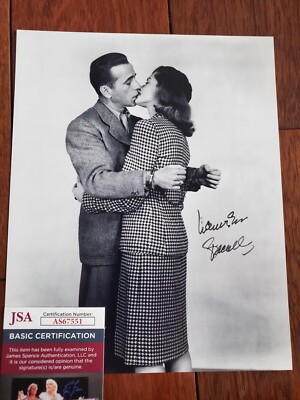 LAUREN BACALL SIGNED AUTOGRAPHED 8X10 PHOTO JSA COA JAMES SPENCE | eBay