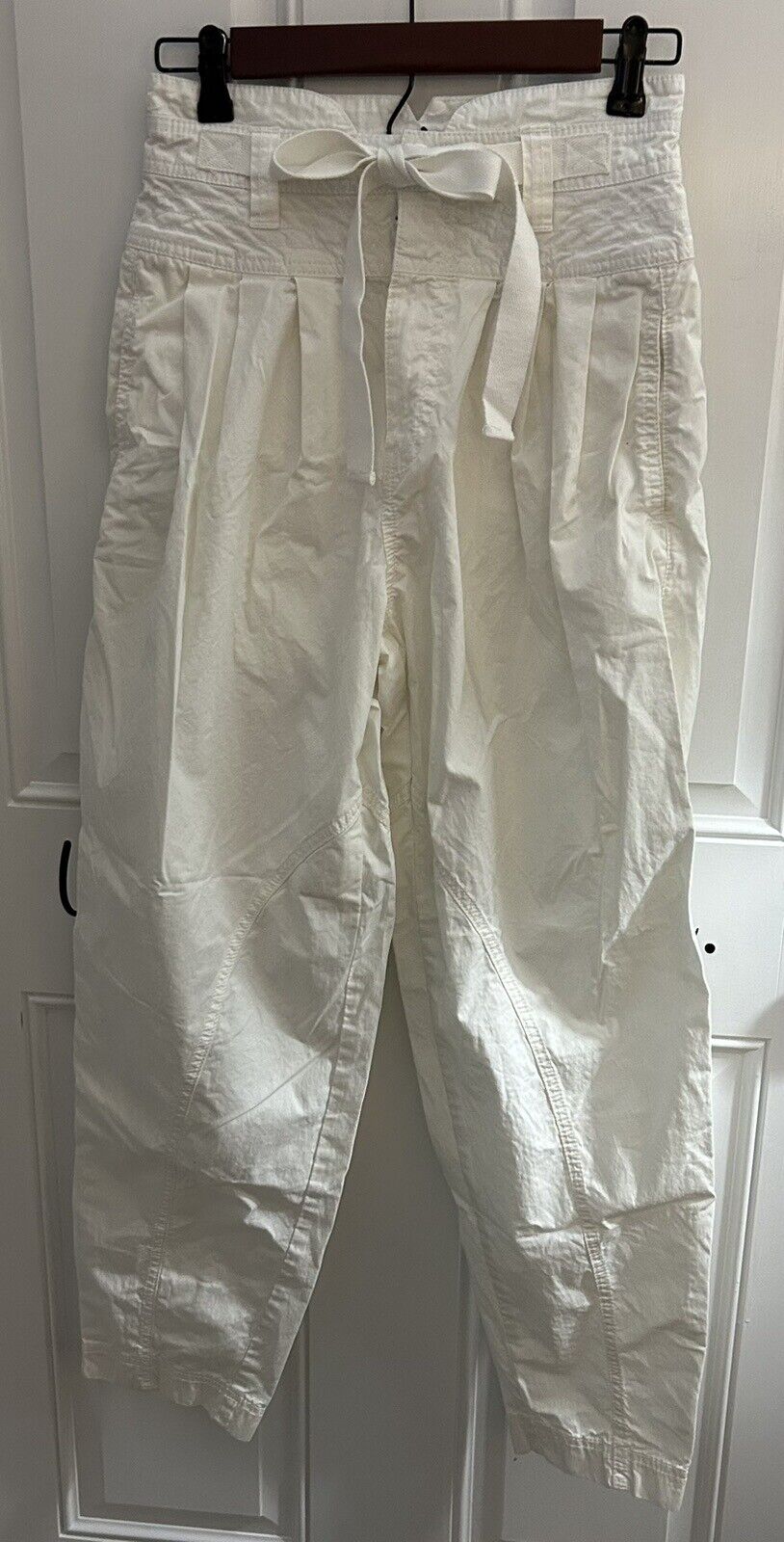 Free People White Cotton Pants - image 1