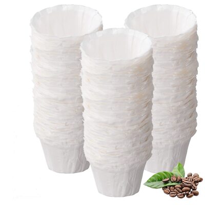 300Pcs Disposable Coffee Paper Filters Compatible w/ Keurig Brewers Single Serve