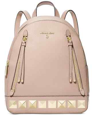 ?MICHAEL KORS BROOKLYN BACKPACK PALE PINK PYRAMID STUD  display picture 1