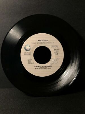 1984 Whitesnake LOVE AIN T NO STRANGER (45RPM 7  Single) Geffen (J211)