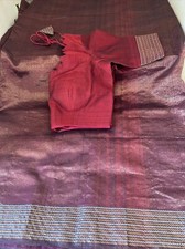 INDIA/PAKISTANI/BOLLYWOOD/PARTY WEAR TISSUE SAREE WITH BLOUSE
